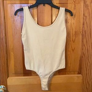 NWOT LA Hearts Nude Bodysuit